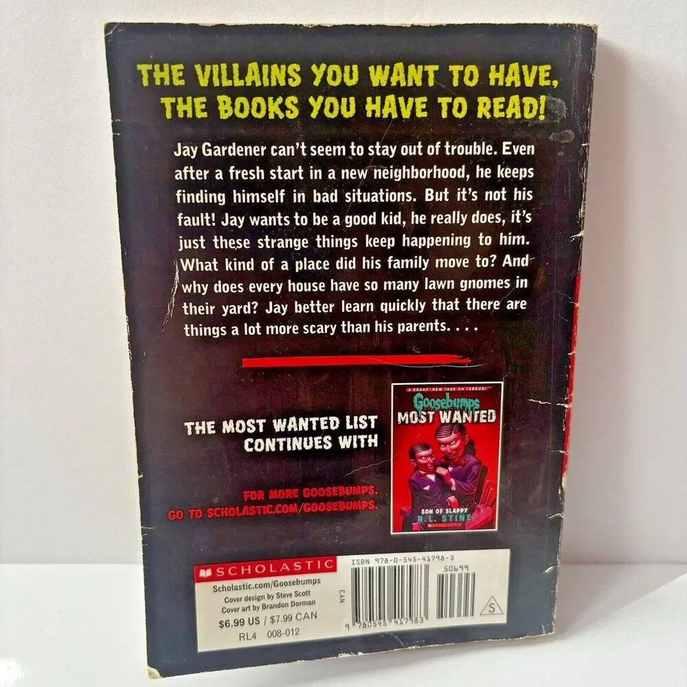 Goosebumps Book Most Wanted Planet of the Lawn Gnomes #1 R.L. Stine 2012